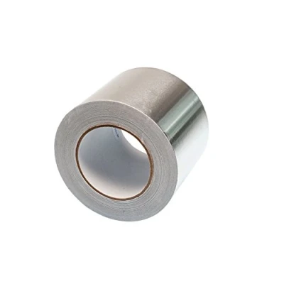Image de GOCABLETIES Format Large Ruban adhésif en aluminium 100 mm x 50 m autocollant imperméable et résistant à la chaleur pour étanchéifier, réparer, isoler, ventialtion 1 Rouleau