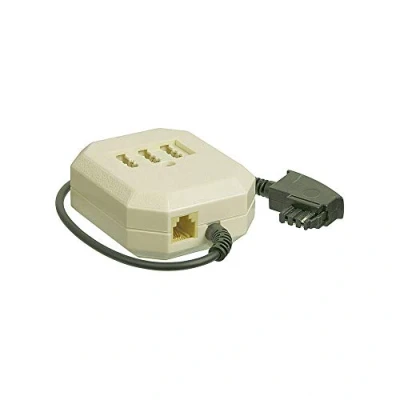 Image de Adaptateur téléphone goobay TAE F (M) pour RJ 11, NFN (F) 20 cm noir
