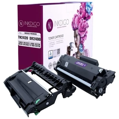 Image de TN2420 + DR2400 XL Toner noir tambour compatible avec Brother DCP L2530DW L2510D L2550DN HL L2310D L2350DW L2370DN L2375DW MFC L2710DW L2710DN L2750DW