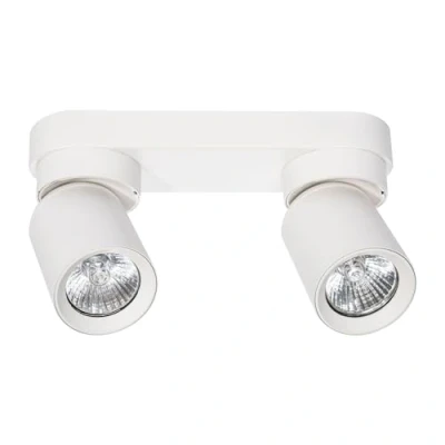 Image de Miratic Luminaire Plafonnier avec Source Lumineuse GU10 Remplaçable max. 12 W (Ampoule Non Incluse) Lampe Plafond Spot éclairage de (Blanc, 2 sources lumineuses)