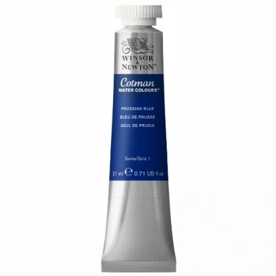 Image de Winsor &amp; Newton Cotman Aquarelle Tube 21ml Bleu De Prusse