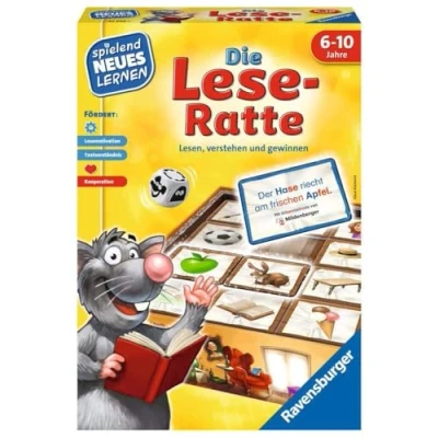 Image de Ravensburger 24956 Le Rat de Lecture Jeu et Apprentissage pour Enfants à partir 6 10 Ans éducatif 1 4 Joueurs