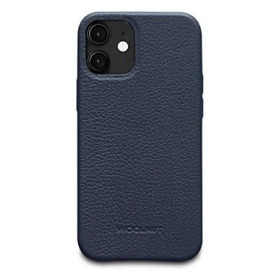 Image de Woolnut Housse Etui Cuir iPhone 12 Mini Bleu
