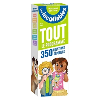 Image de Les incollables Tout le programme de la moyenne section 4/5 ans: 350 questions réponses pour réviser en 2 éventails