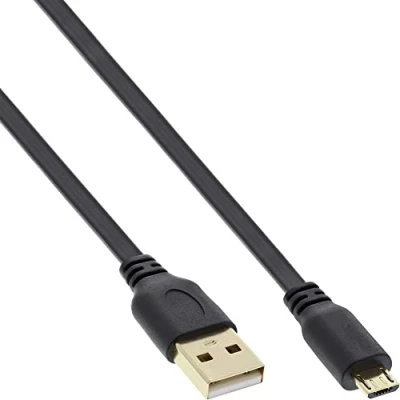 Image de InLine Câble USB Micro Type B (P) pour 2.0 1 m plat noir