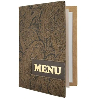 Image de Securit Protège menu de la Gamme Design A4 1 Double Insert Inclus (présente 4 Pages A4)