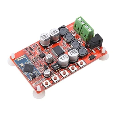 Image de Keenso Carte d&#039;Amplificateur Audio Bluetooth, TDA7492P Récepteur Amplificateur 50W + à Canal Double Sans Fil Bluetooth 4.0 Module J3J7