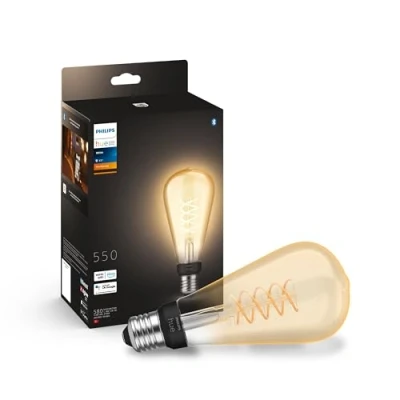 Image de Philips Hue White, ampoule vintage filament E27 compatible Bluetooth, format Giant Edison, fonctionne avec Alexa, Google Assistant et Apple Homekit