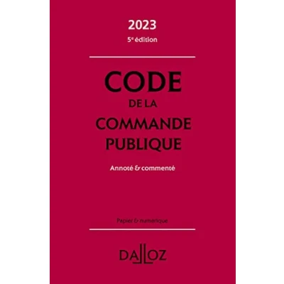 Image de Code de la commande publique 2023 5ed Annoté et commenté Livre d’occasion Très bon