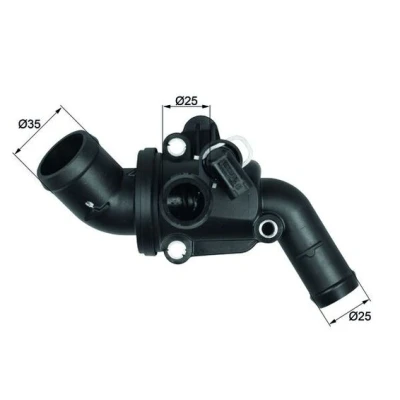 Image de MAHLE ORIGINAL TI 14 87 Thermostat d&#039;eau avec joint d&#039;étanchéite MERCEDES BENZ: Classe B, A