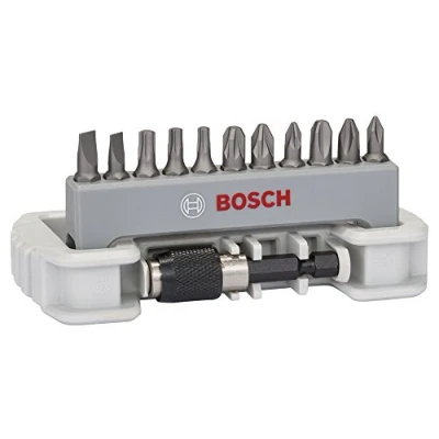 Image de Bosch Professional 11+1 pièces Coffrets d&#039;embouts de vissage Extra Hard (PH, PZ, T, S Bit, Accessoires Perforateurs et Visseuses)