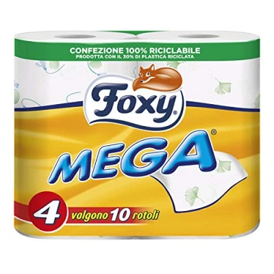 Image de Foxy Papier toilette, pratique et décorée 4 rouleaux