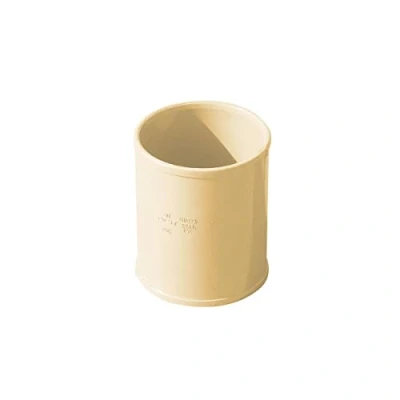 Image de First Plast Gouttière PVC 16 demi ronde Manchon pour tube de descente Ø50 sable