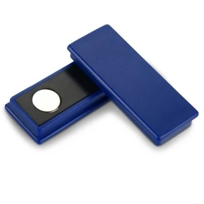 Image de 10 x Aimant pour Tableau 55 22,5 8,5 mm Neodyme (NdFeB) 6 Couleurs Assorties Force d&#039;adhérence: 4,8kg 5 pièces Aimants rectangulaires de Bureau Super puissants, Couleur:Bleu