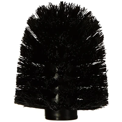 Image de axentia Tête de Brosse Rechange avec Filetage, Pièce en Plastique pour WC, Ø env. 8 cm, Hauteur 9,5 Noir