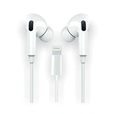 Image de Écouteurs HOP blancs, Lightning (Apple Comp.) earTECH ergonomique, laissez vous séduire par la beauté d&#039;un son clair. Des