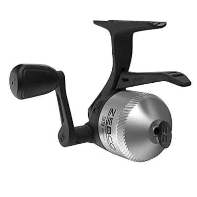 Image de Zebco 33 Micro Triggerspin Moulinet de pêche Quickset Anti Retour avec Alerte Morsure Cadran Lisse Glissement réglable Engrenages puissants entièrement métalliques Un Cadre en Graphite léger,