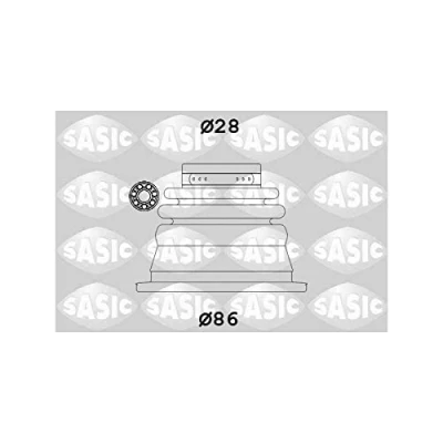 Image de SASIC 4003464 Soufflet de Cardan Essieu avant gauche, du côté boîte vitesses RENAULT: LAGUNA 1, CLIO 2, Kangoo I