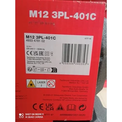 Image de MILWAUKEE Laser 3 lignes vert 360 M12 3PL 401C 4933478102