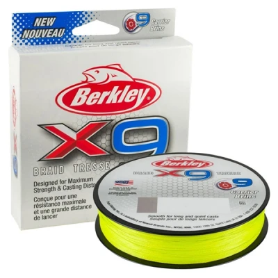 Image de Berkley X9 Tresse Vert Flamme (150m) Taille : 0.10mm