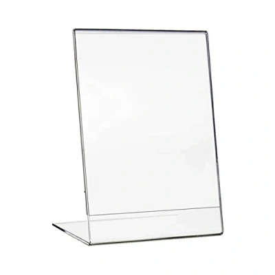 Image de HMF 46930 Présentoir de Table Acrylique incliné DIN A6 Format Portrait Transparent