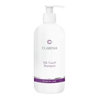 Image de Clarena Shampooing régénérant et hydratant 500 ml Silk Touch à la soie, l&#039;acide hyaluronique aux peptides lissant pour cheveux secs abîmés