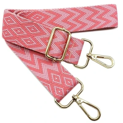 Image de Bandouliere de Rechange Reglable Rose, Sangle Sac a Main Remplacement, Universelles mit Boucle Dore pour Femme à Main, Bandoulière Accessoires, 703