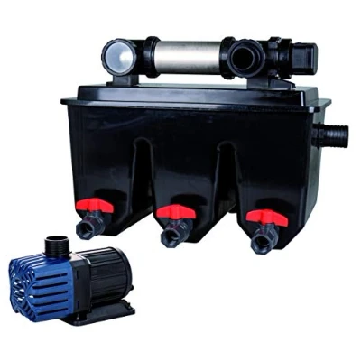 Image de T.I.P. SPF 250 Filtre à Sable des Bassins jusqu&#039;à 30 m3 max Débit 10000 l/h Hauteur de Refoulement 10 m Pression d&#039;eau 1,0 bar Grand Réservoir Filtration Valve 4 voies Couleur Bleu Noir