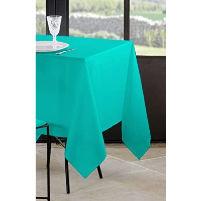 Image de Stof Nappe Taille 145x240 cm 100% Polyester Couleur Celadon Modèle Nelson Rectangulaire Linge de Table Lavable 30 Qualité Exceptionnelle