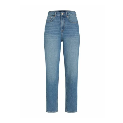 Image de JJXX MOM Lisbon C Jean droit, Femme, Taille: 29x30, Light blue denim