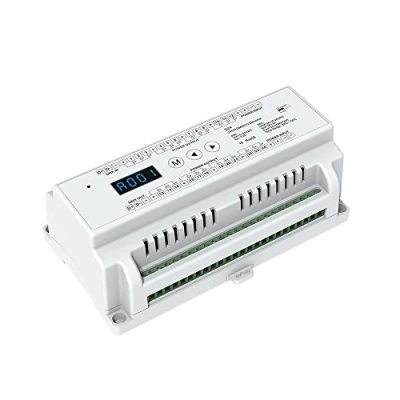 Image de 24 CH Constant Voltage DMX512 Decoder Din Rail Mounted Channel 24ch RGB Controller Dimming DC 5 24V