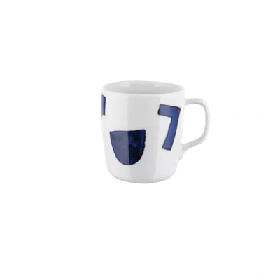 Image de Alessi Itsumo Yunoki ware NF08/89 Mug Design, Usage Quotidien, Esthétique Minimale, en Porcelaine Blanche avec Décor Samiro Yunoki, 30 cl