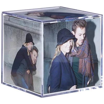 Image de Walther Design Photo Cube 8,5 x cm en verre d’art Double Pack, MW100AD