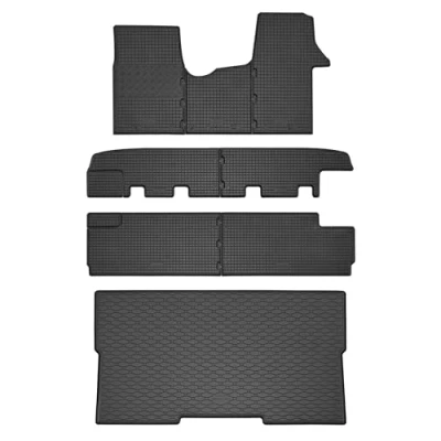 Image de Bac de coffre et tapis sol en caoutchouc sur mesure pour Fiat Talento à partir 2016 L1 + protection voiture MONTEUR