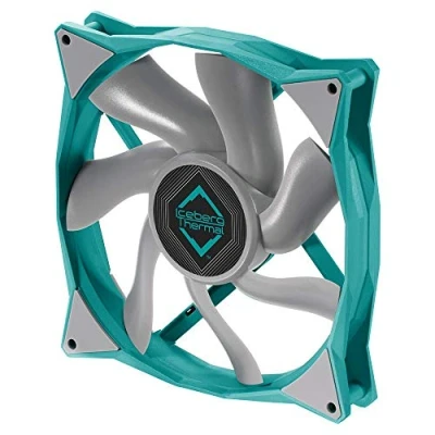 Image de Iceberg Thermal IceGALE Xtra 140 mm 2500 RPM, 4 Pin, PWM, performances extrêmes, ventilateur PC (bleu sarcelle)