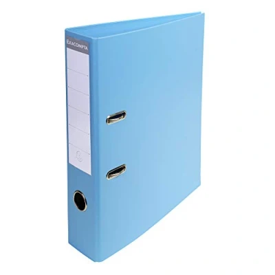Image de Exacompta Réf. 53702E Carton de 10 Classeurs à levier A4 Prem&#039;Touch Dos 70 mm Mécanique 75 Dimensions extérieures : 32 x 29 7 cm Format classer Coloris Bleu clair