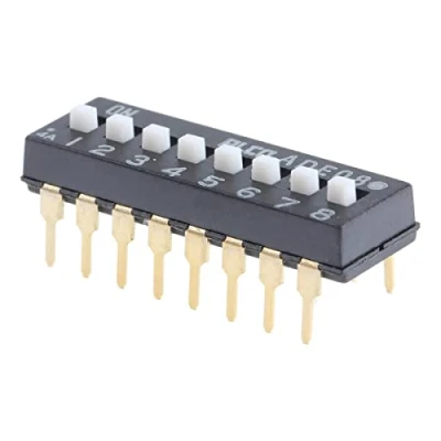 Image de Dip switch 8 positions Interrupteur TE Connectivity ADE08A04