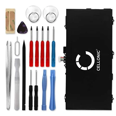 Image de CELLONIC® Pack Batterie 7900mAh et Outils Compatible avec Tablette Samsung Galaxy Tab S 10.5 (SM T800 / SM T805) kit pour Remplacement Facile d&#039;une EB BT800FBU de