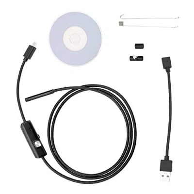 Image de Endoscope Industriel 6 LED 5.5mm USB Borescope Adaptateur Micro Port Kit pour Android PC