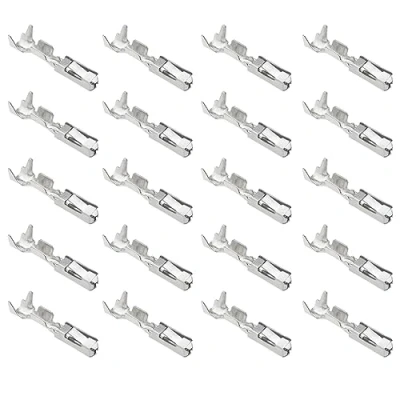Image de ECSiNG 50pcs Contact à Sertir pour Micro minuterie N90764701 Compatible avec VW Bornes de Réparation Sertissage Câblage Broches 0,50mm² 0,75mm² Modèle 33 0177