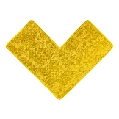 Image de WohnDirect Tapis de Bain 50 x 100 cm Jaune Antidérapant, Absorbant et Doux Sets modulables Salle