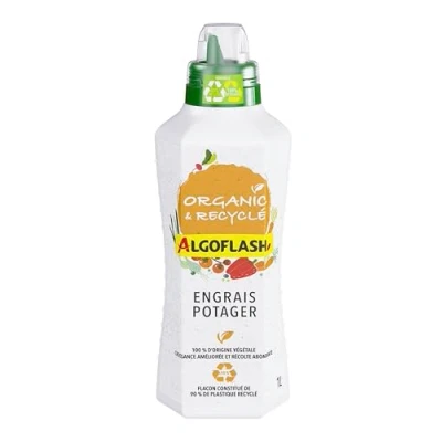 Image de ALGOFLASH Organic &amp; Recyclé Engrais Liquide Potager 1 L UAB, ALIPOTRECY1