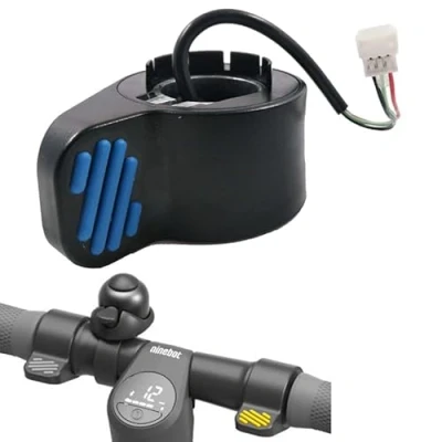 Image de MotuTech Accélérateur pour Segway Ninebot ES1 ES2 ES3 ES4 ES5 Scooter Commande De Vitesse Pièces Rechange Gachette Accelerateur à Pouce (Bleu accélérateur)
