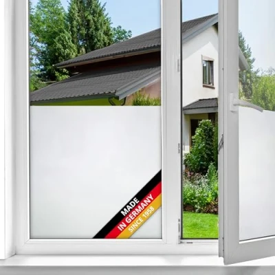 Image de d c fix film fenêtre anti regard électrostatique gel 90 cm x 1,5 m opaque adhésif et décoratif brise vue cache occultant pour vitre, vitrage, douche