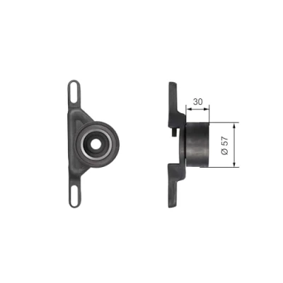 Image de GATES FleetRunner Micro V Stretch Fit T41147 Poulie tendeur, courroie crantée FORD: Sierra Mk2 3/5 portes, Berline, Escort 5