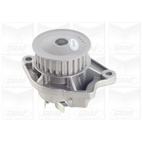 Image de GRAF PA676 Pompe à eau 27 avec joint d&#039;étanchéite mécanique Tôle d&#039;acier 57,288 pour transmission par courroie de distribution