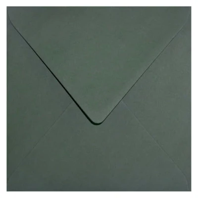 Image de Netuno 25 enveloppes carrées vert algue 153x153 mm 120g Keaykolour Sequoia écologiques en papier recyclé colorées recyclées pour cartes de vœux invitations anniversaires Noël
