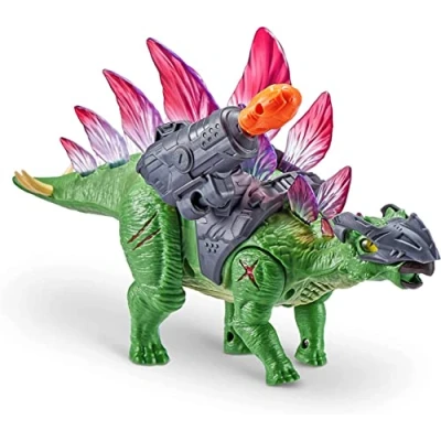Image de ZURU Robo Alive Dino Wars Stegosaurus Robot Dinosaure 1 Armure Mouvements réalistes 7131