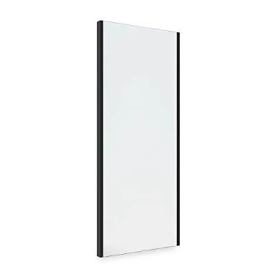 Image de Emuca Miroir extractible pour l&#039;intérieur de l&#039;armoire, intérieur réglable Armoire, 340 x 1000 mm, Peint en Noir texturé