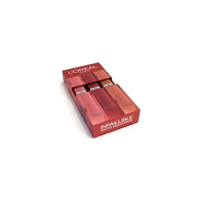 Image de L&#039;Oréal Paris Coffret 3 Rouges À LÈVRES Liquide Longue Tenue Intense Palette pour les lèvres snooze your alarm major crush le rouge paris, Femme